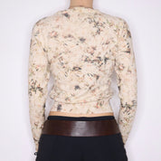 CHLOÉ Faded Floral Cardigan (S)