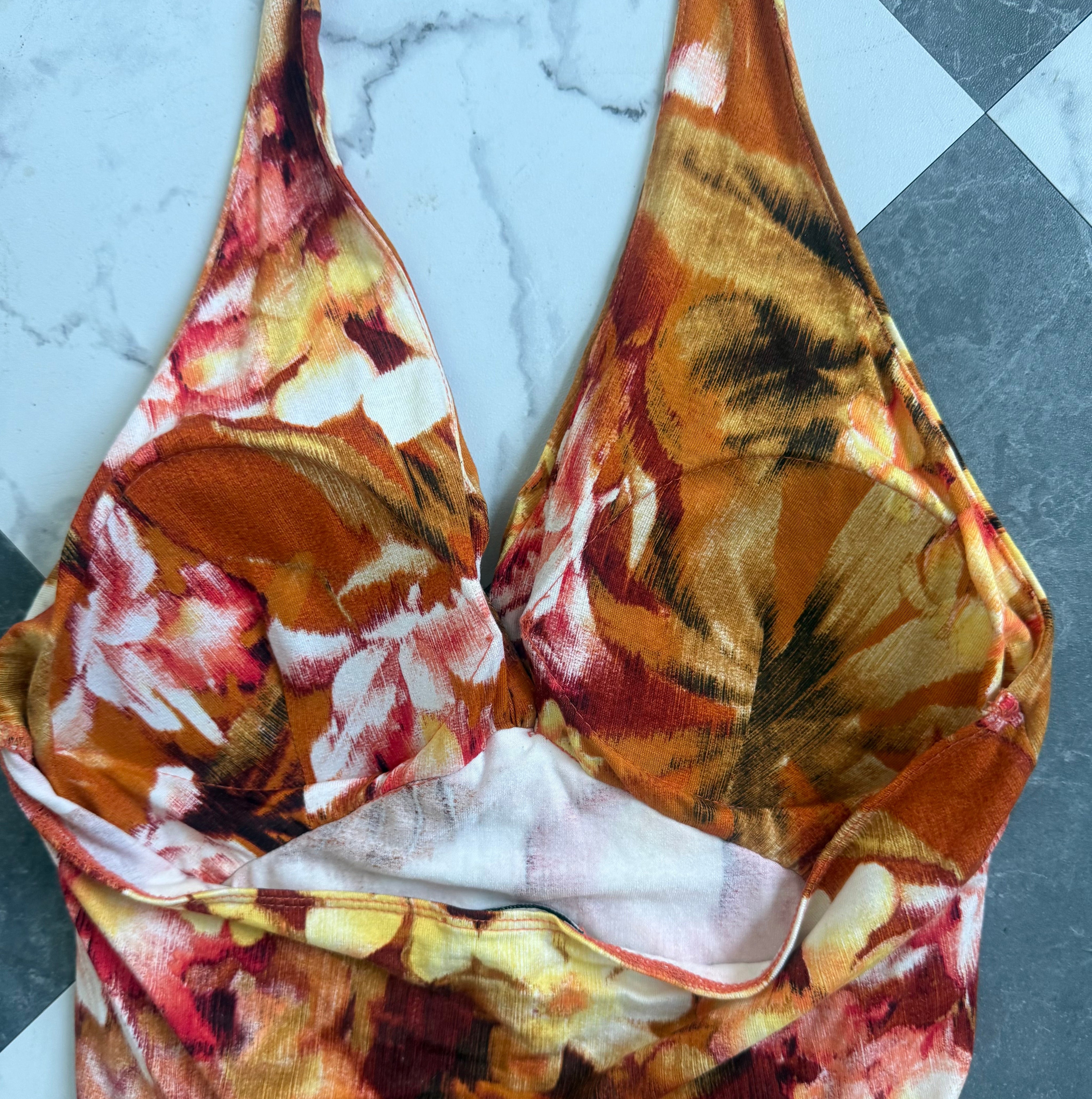 Caché Tropical Floral Halter (M)