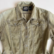 00s sage corduroy button down (L/XL)