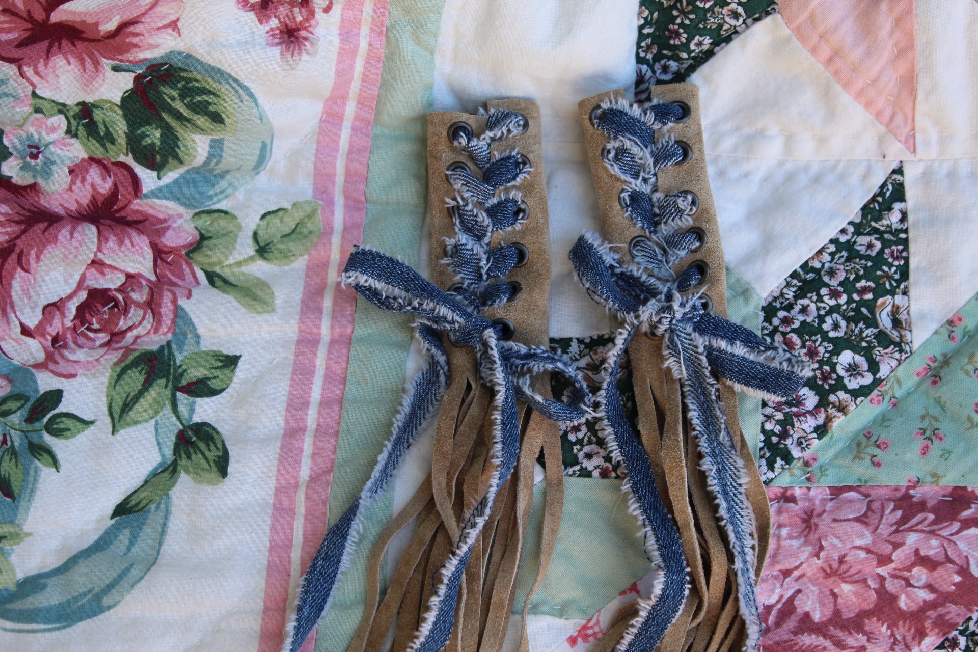Leather Pigtail Hair Wraps