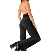 90s Noir Stretch Jumpsuit (S/M)