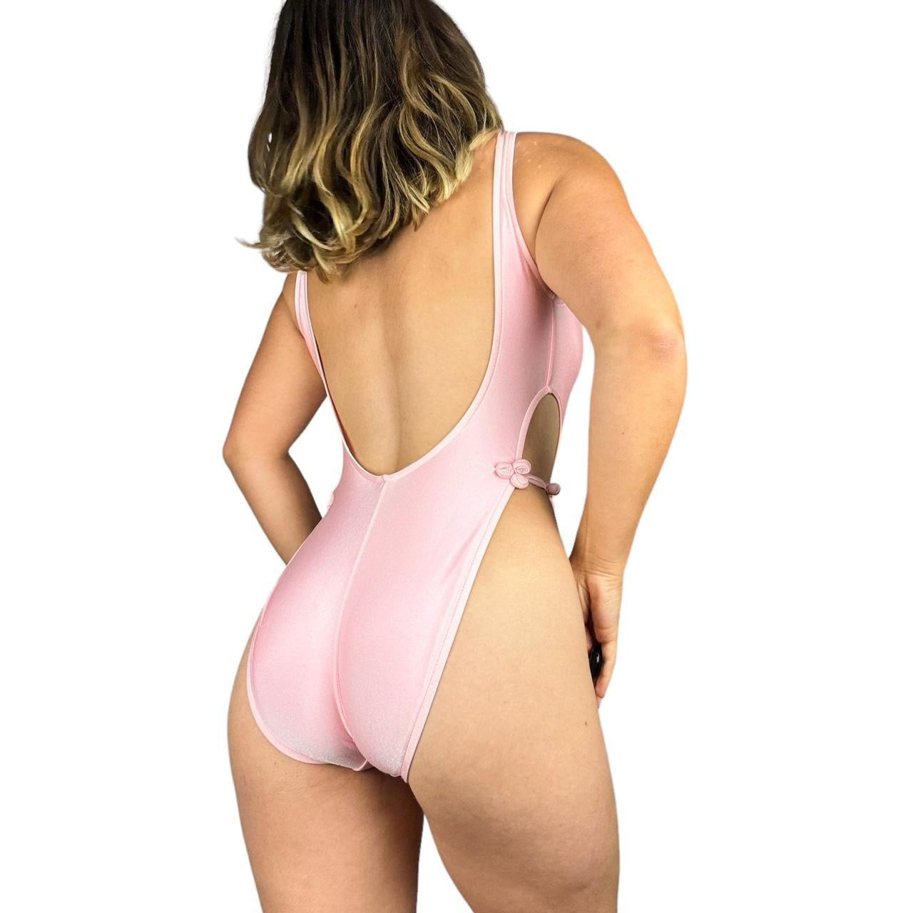 90s High Hip Cutout One Piece (M)