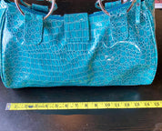 Y2K textured blue bag