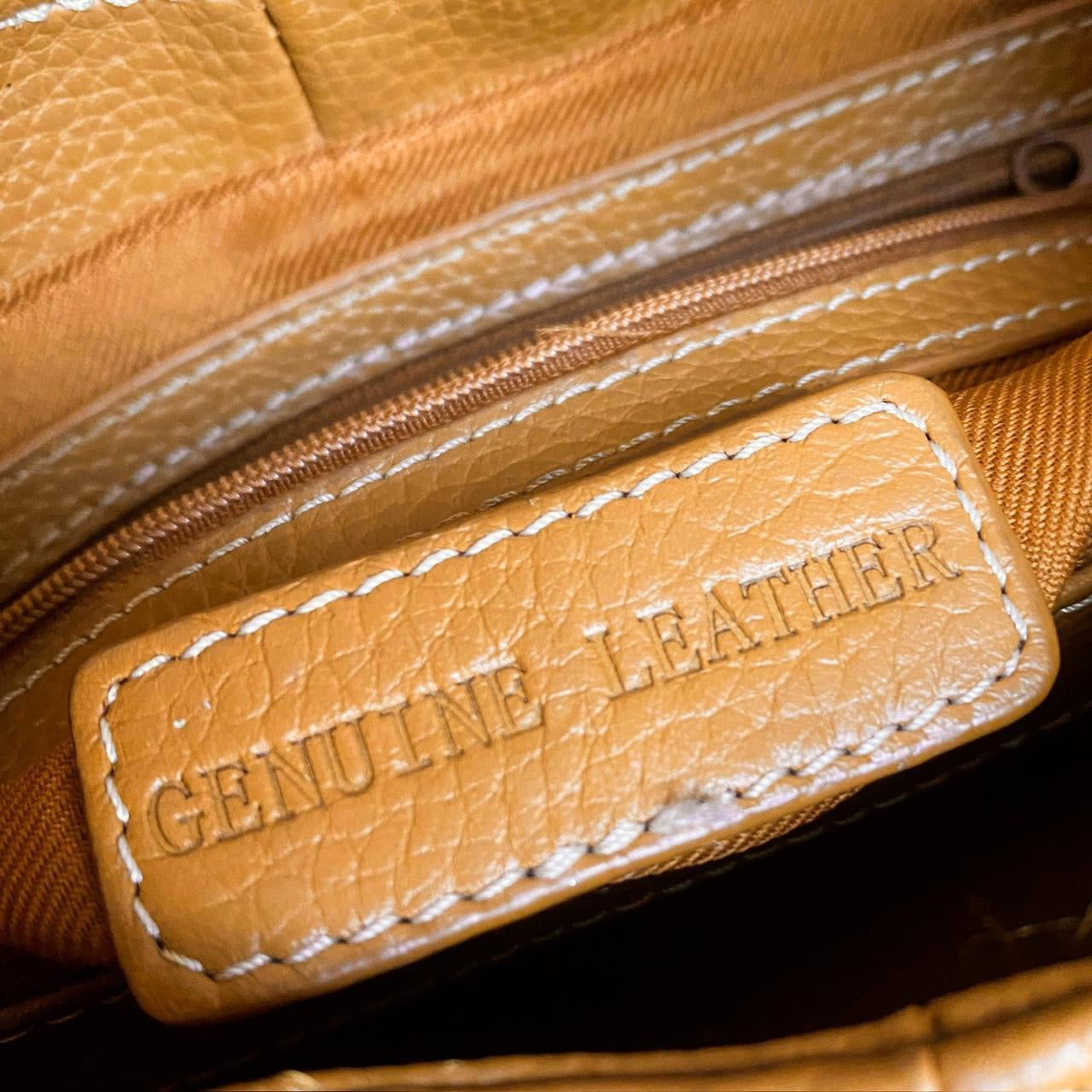 2000s Caramel Crescent Buckle Bag