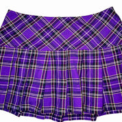 Tripp NYC Purple Plaid Mini Skirt (M)