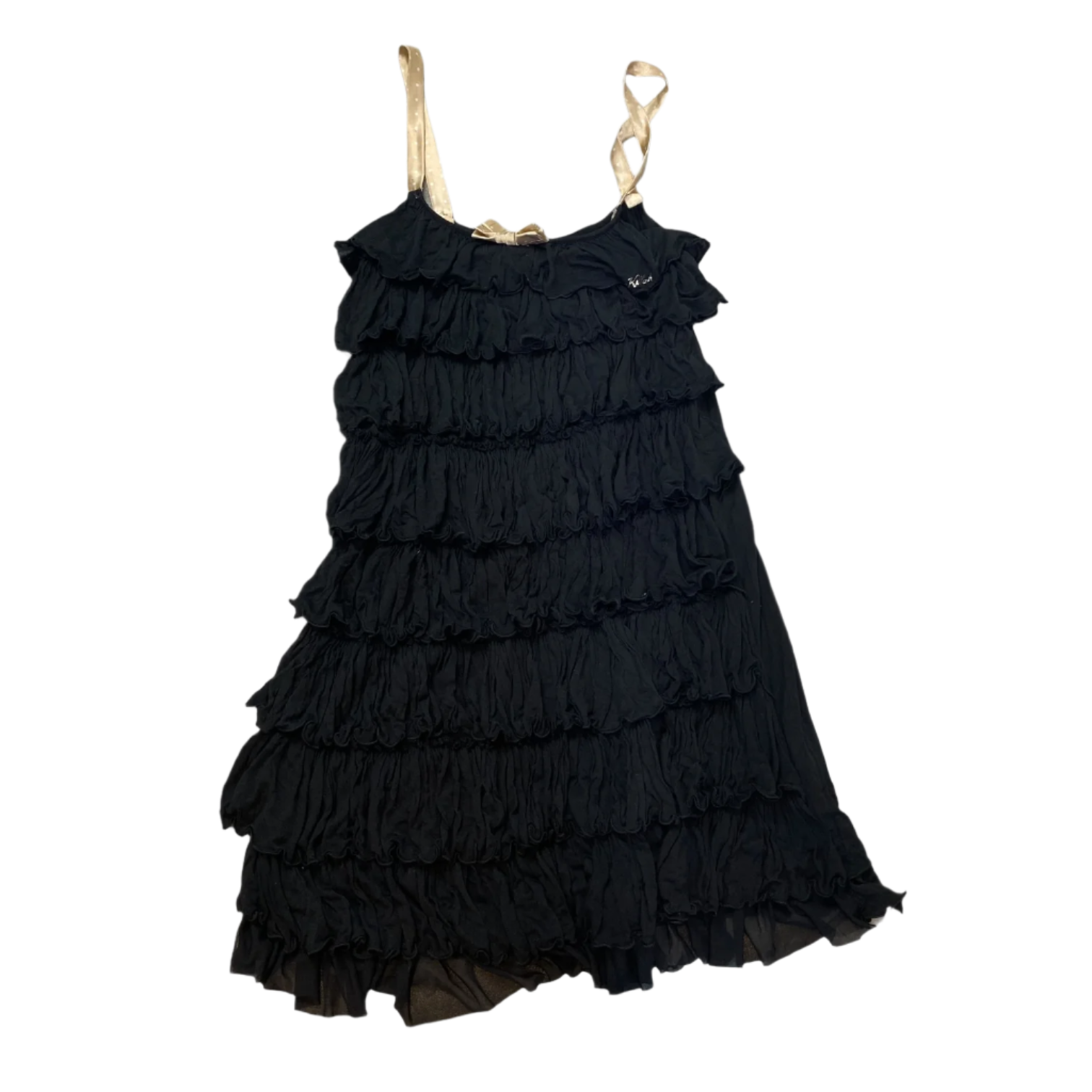 Miss Sixty Y2K Killah Ruffle Dress Polka Dot Bow detail (S/M)