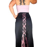 90s Lace Up Back Maxi Skirt (M/L)