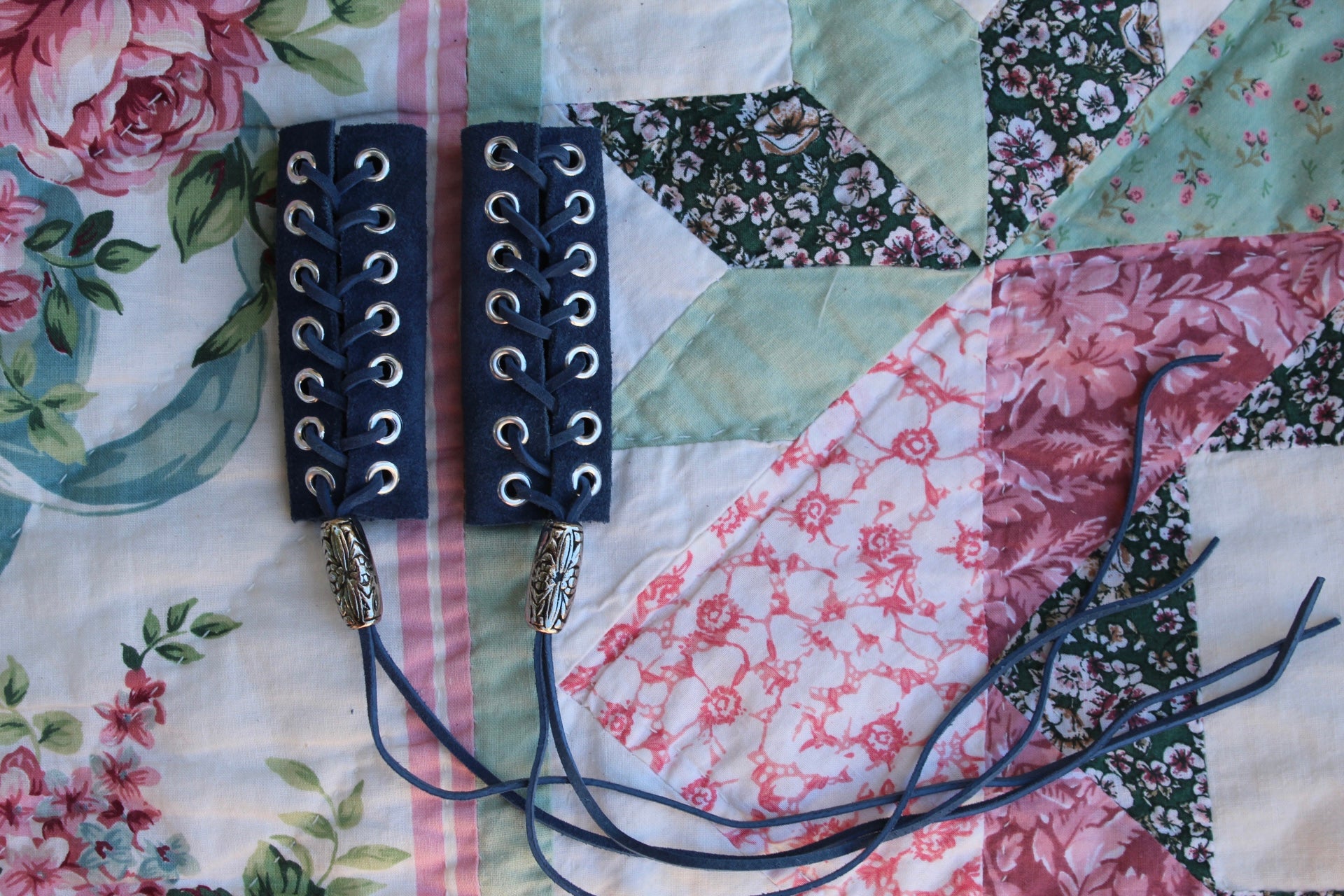 Leather Pigtail Hair Wraps