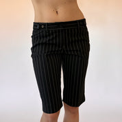 Y2K Pinstripe Shorts (XS)