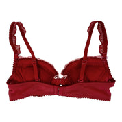 Red Bombshell Embroidered Bra (XS/S)