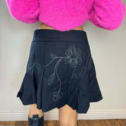 Nolita Nyc detailed black mini skirt (S)