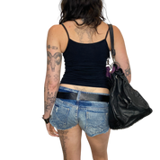 Grunge Lace Black Cami Top (XS/S)