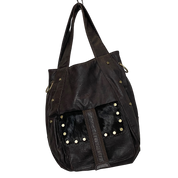 Vintage Pony Hair Brown Leather Bag