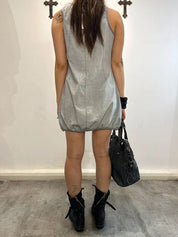 Parisian French Vintage Utility Summer Dress (S)