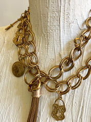 Vintage gold chain belt