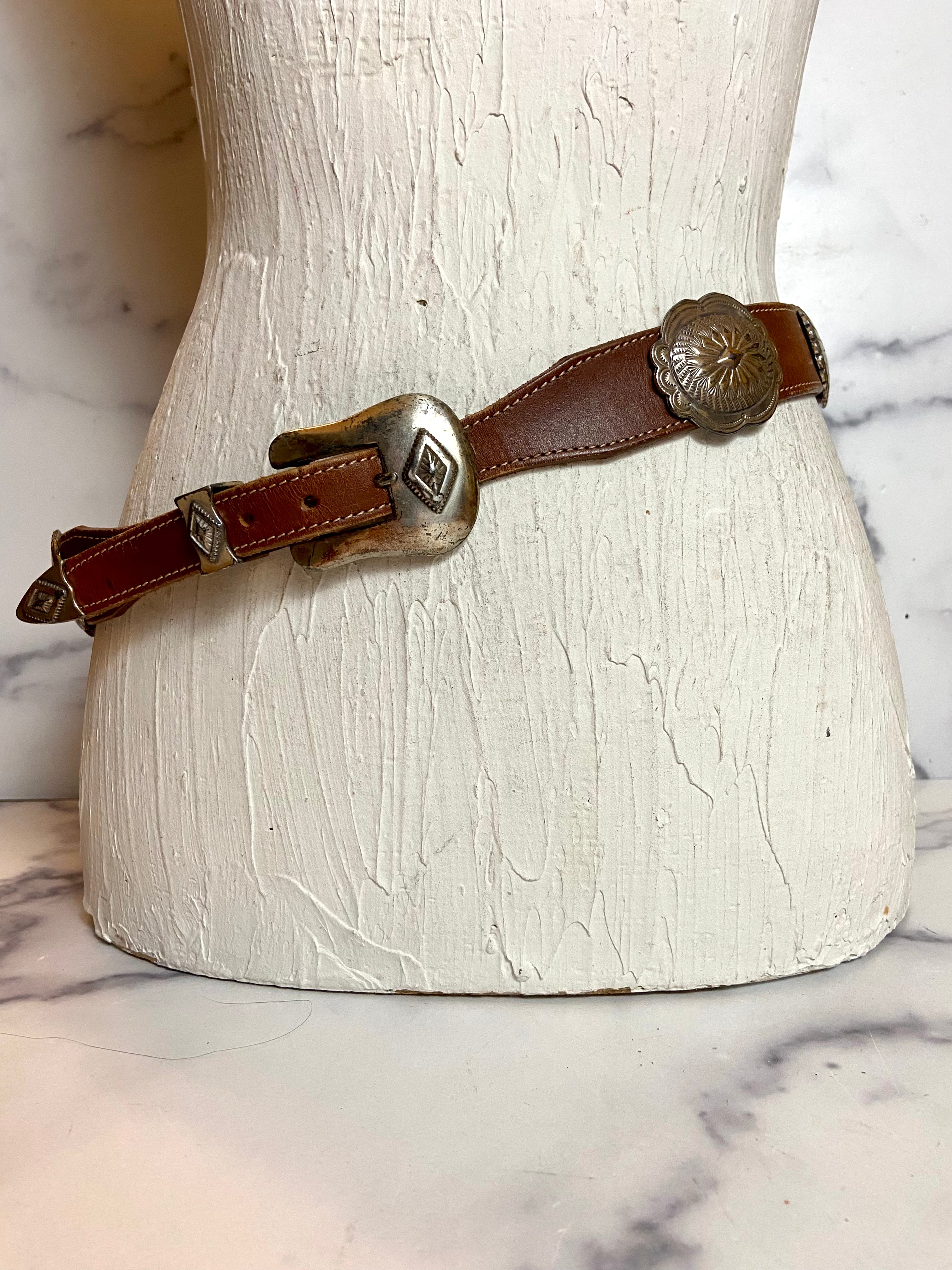 Justin vintage leather belt