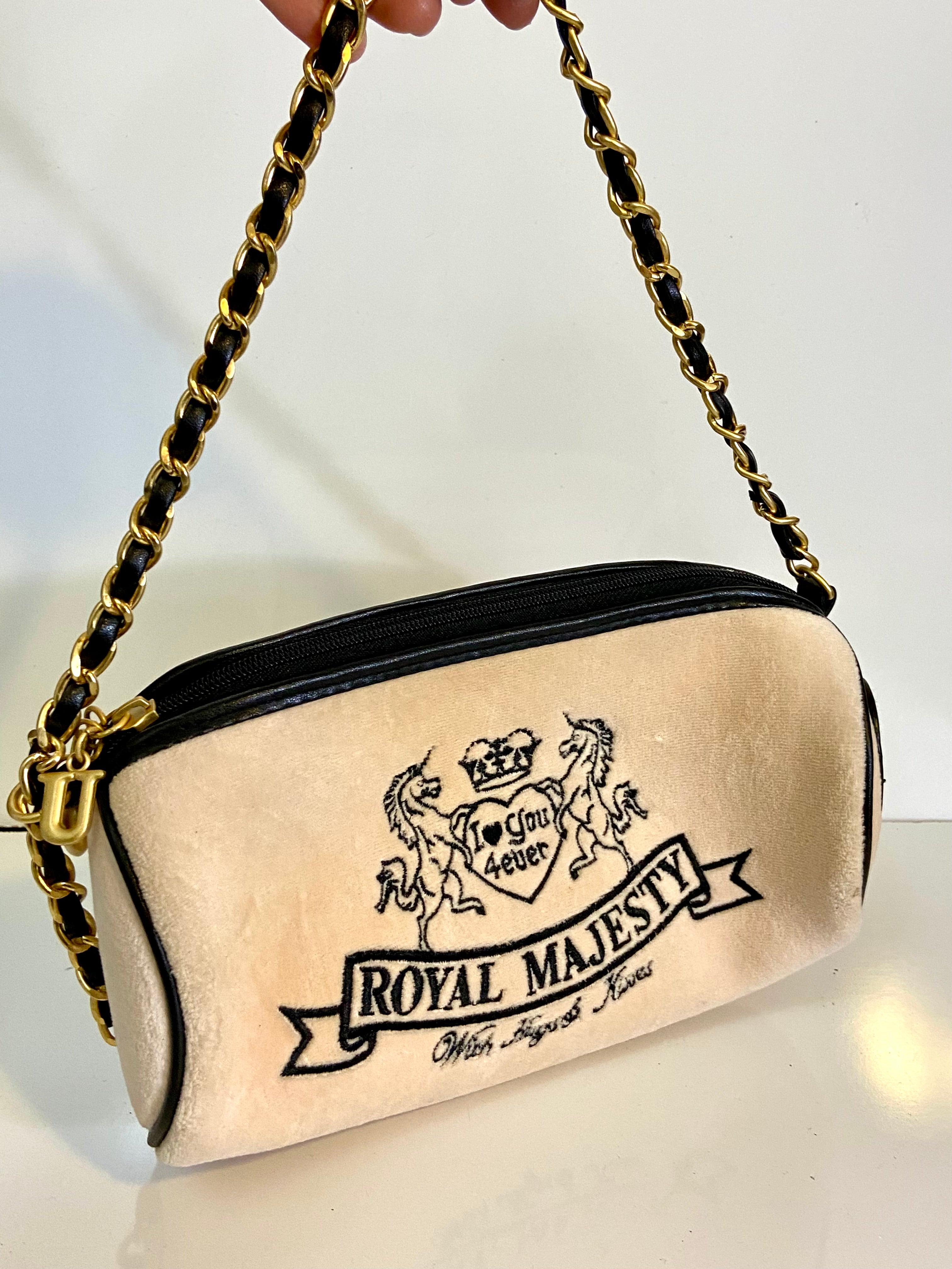 Royal Majesty I Love You 4ever Velour Purse