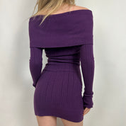 2000s Purple Sweater Dress (S)