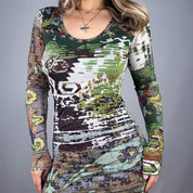 Fuzzi Designer Midi Dress (M)