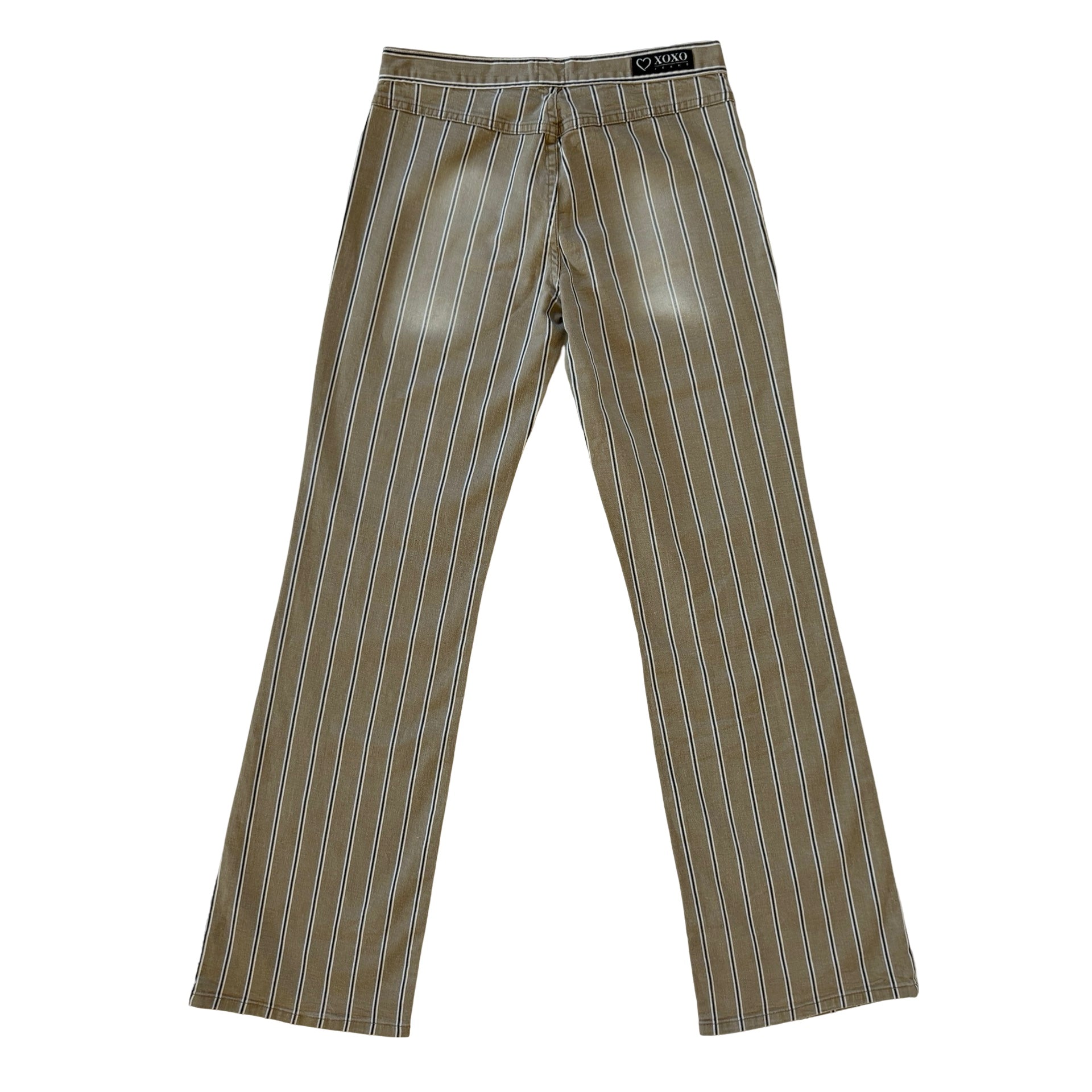 90s Nude Stripe Flares (XS)