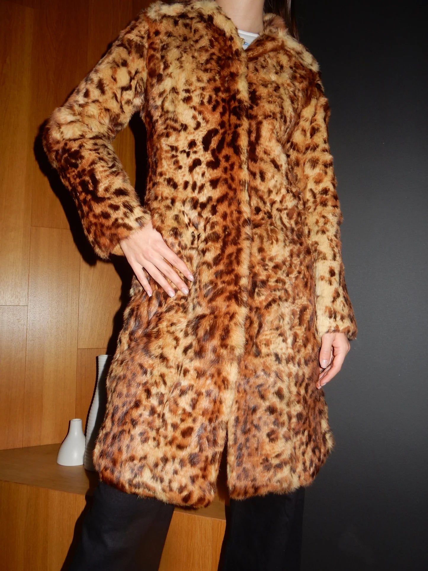 Genuine Fur Leopard Coat (XS/S)