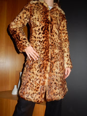 Genuine Fur Leopard Coat (XS/S)