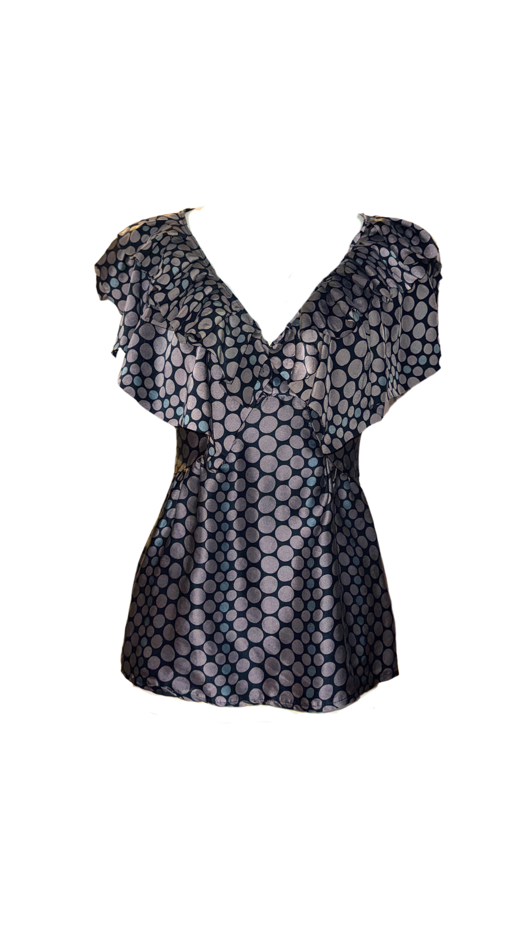 Silk Ruffle Blouse (XS)