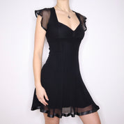 Y2K Italian Black Mini Dress (S)