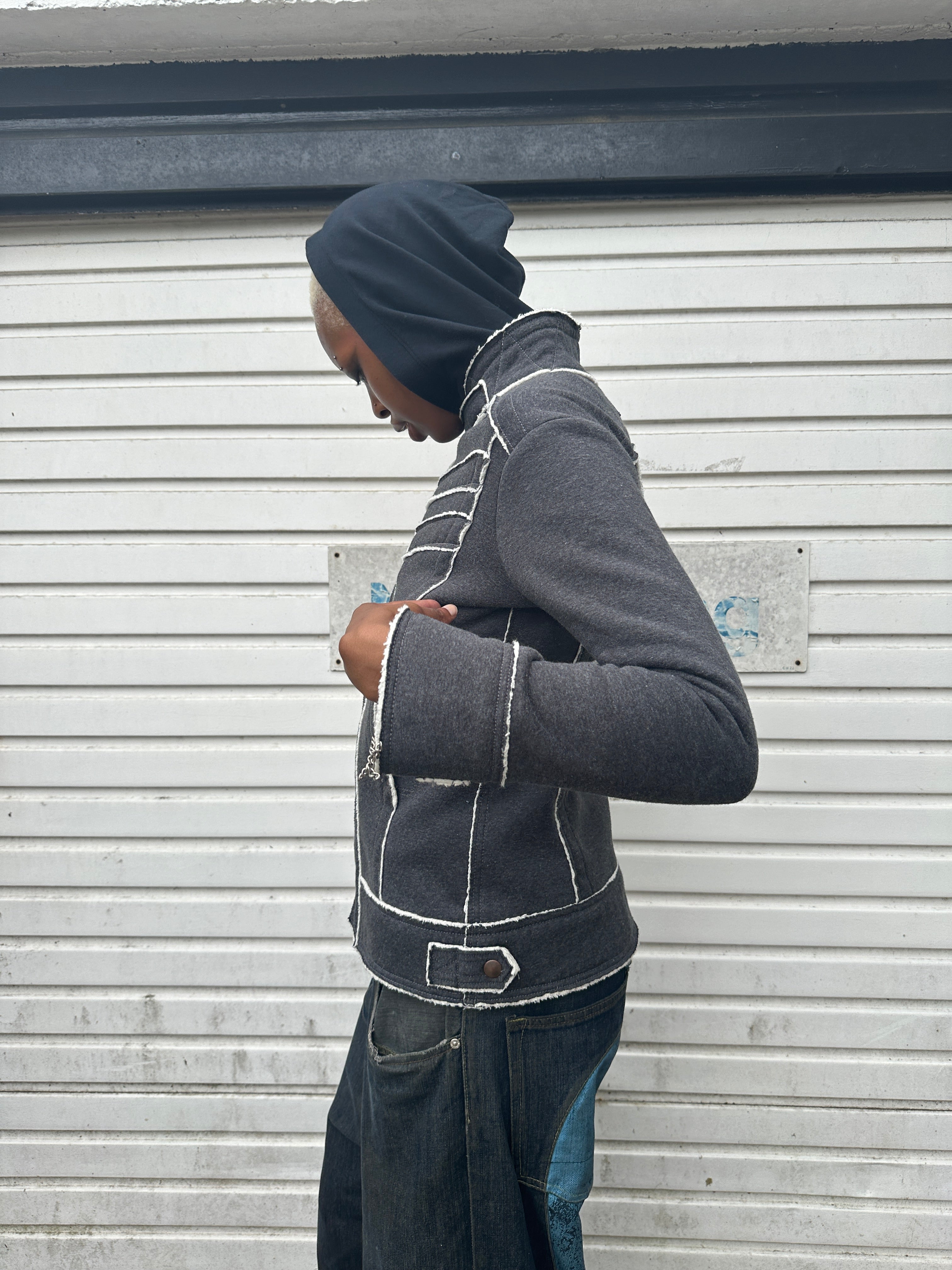 Vintage Diesel Utility Fleece Asymmetrical Jacket (S)
