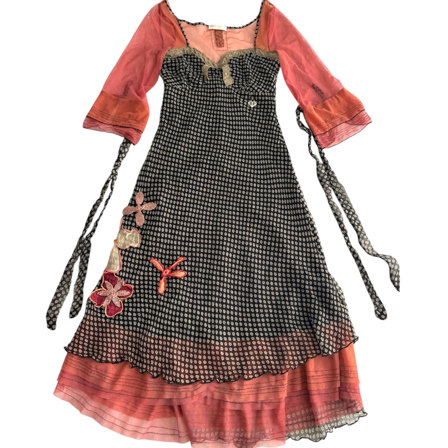 Vintage Italian Silk Dress (S)