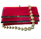 Red and gold purse