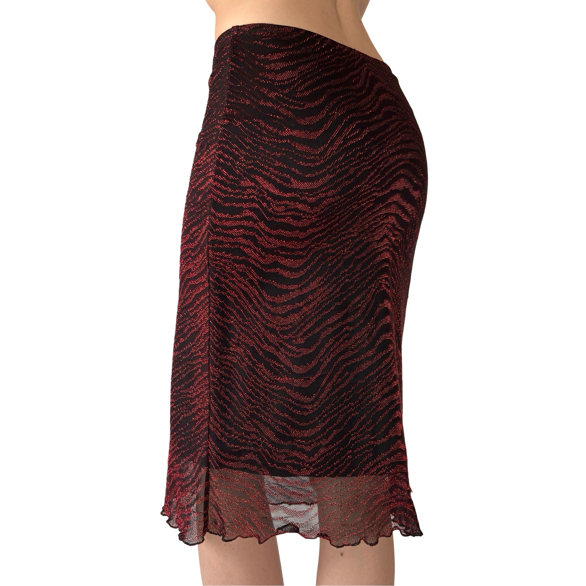 90s Vampy Midi Skirt (XS)