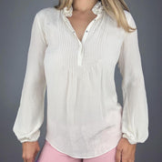 2000s Minimalist Silk Blouse (S)