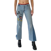 Reworked Mickey Jeans (XS)