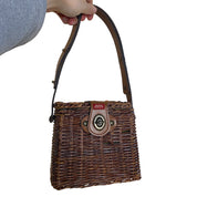 Miss Sixty Wicker Basket Handbag