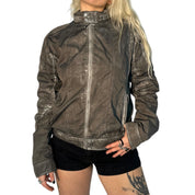 Gunmetal Moto Jacket (M/L)