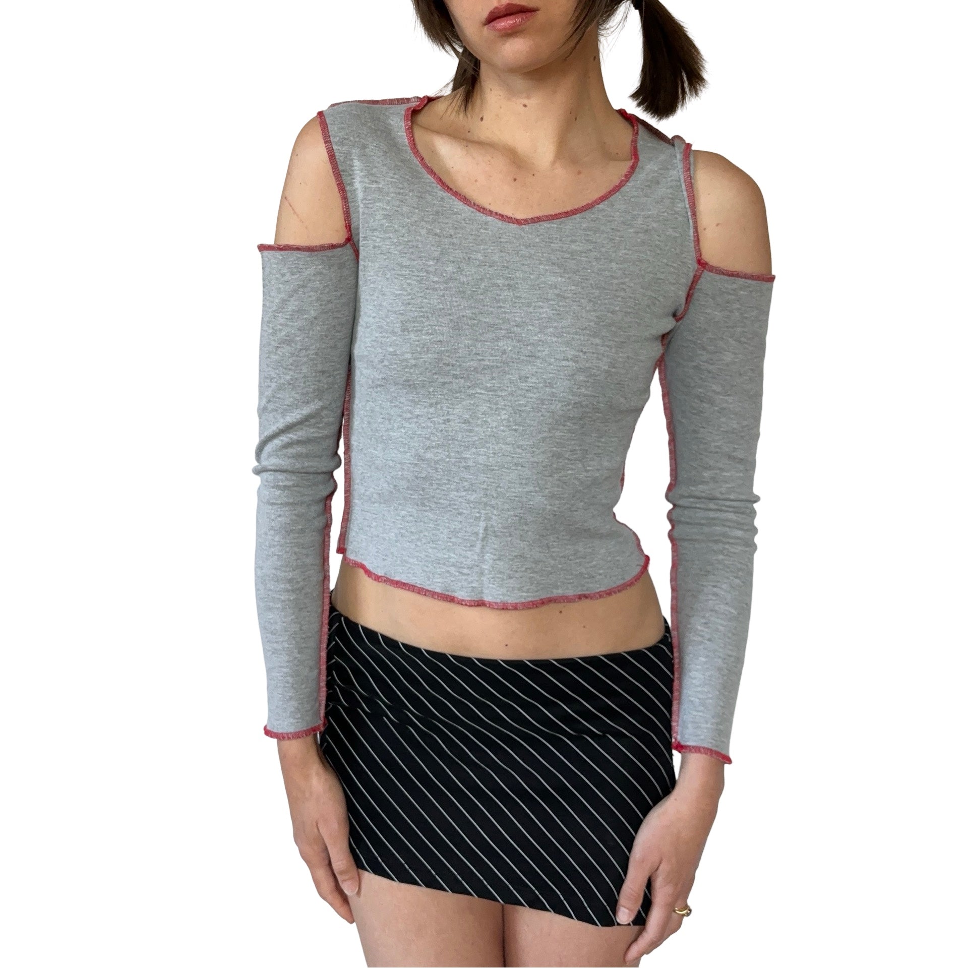 90s Shoulder Cut-Out Tee (XS/S)