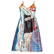 Vintage Italian Graphic Mesh Dress (S)