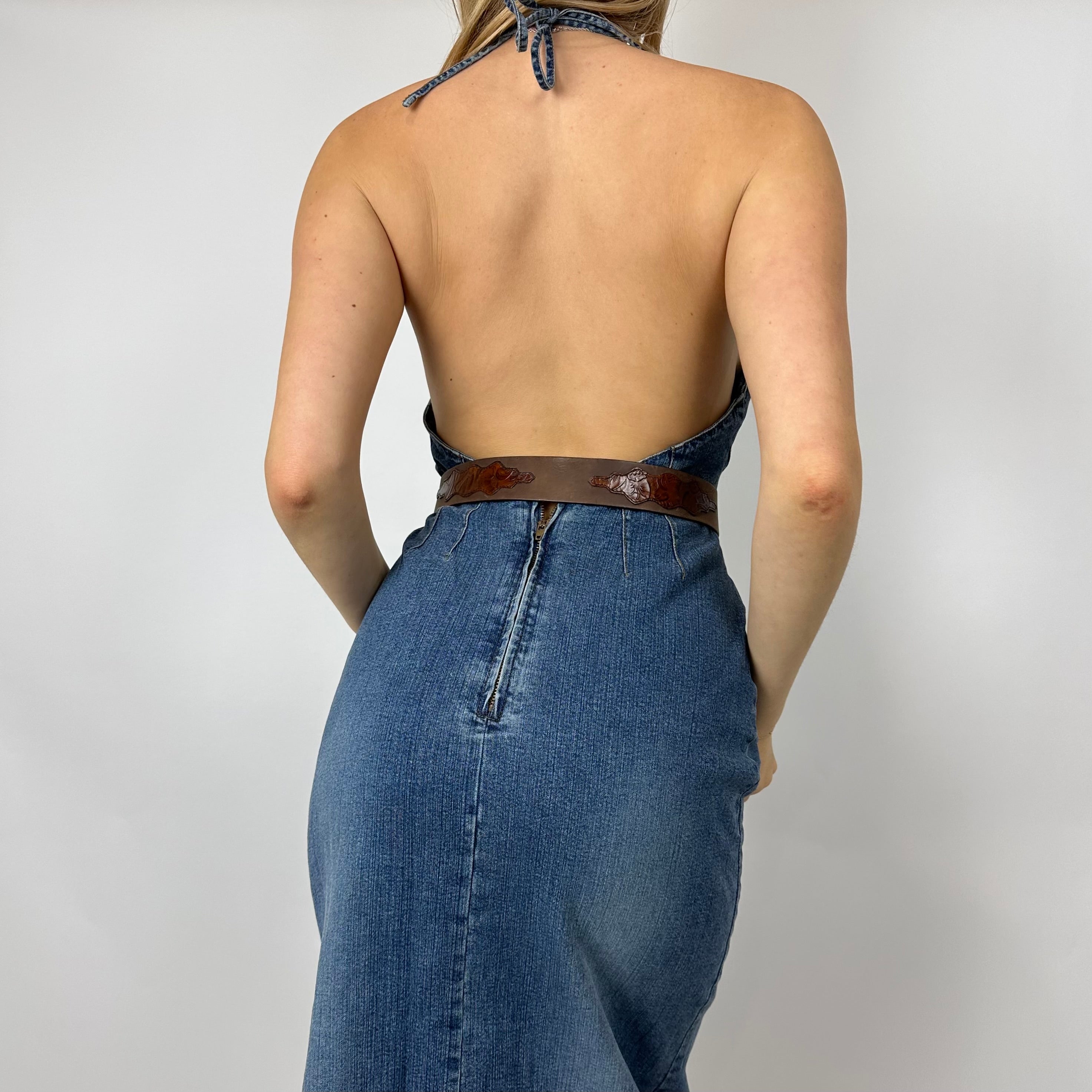 Vintage Leather Western Belt (xs/s)