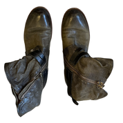 Vintage Airstep AS.98 Slouch Pirate Buckle Moto Ankle Boots (US 8)