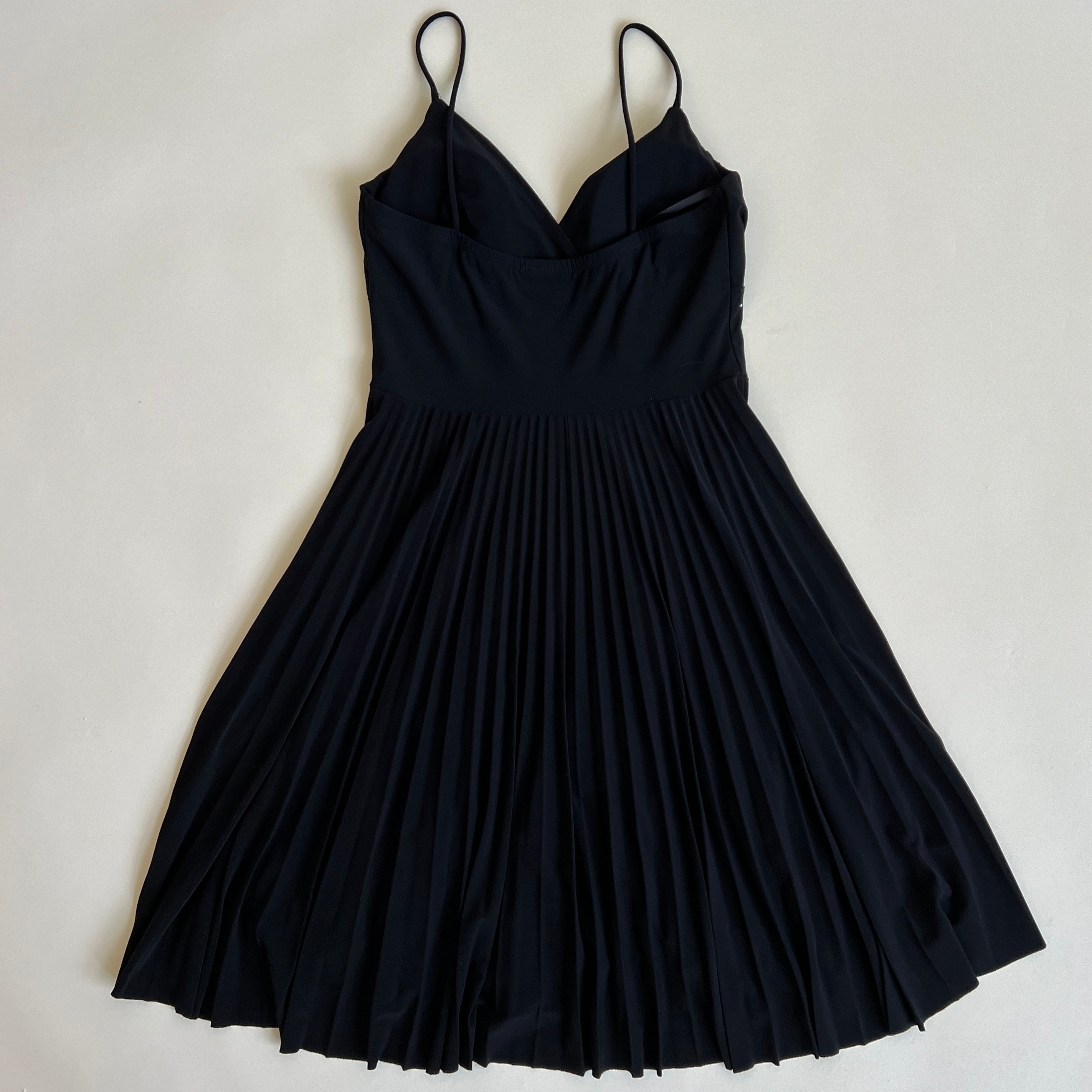Vintage black studded mini dress (S)
