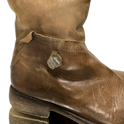 Vintage Boho Slouch Leather Knee High Calf Boots (5)