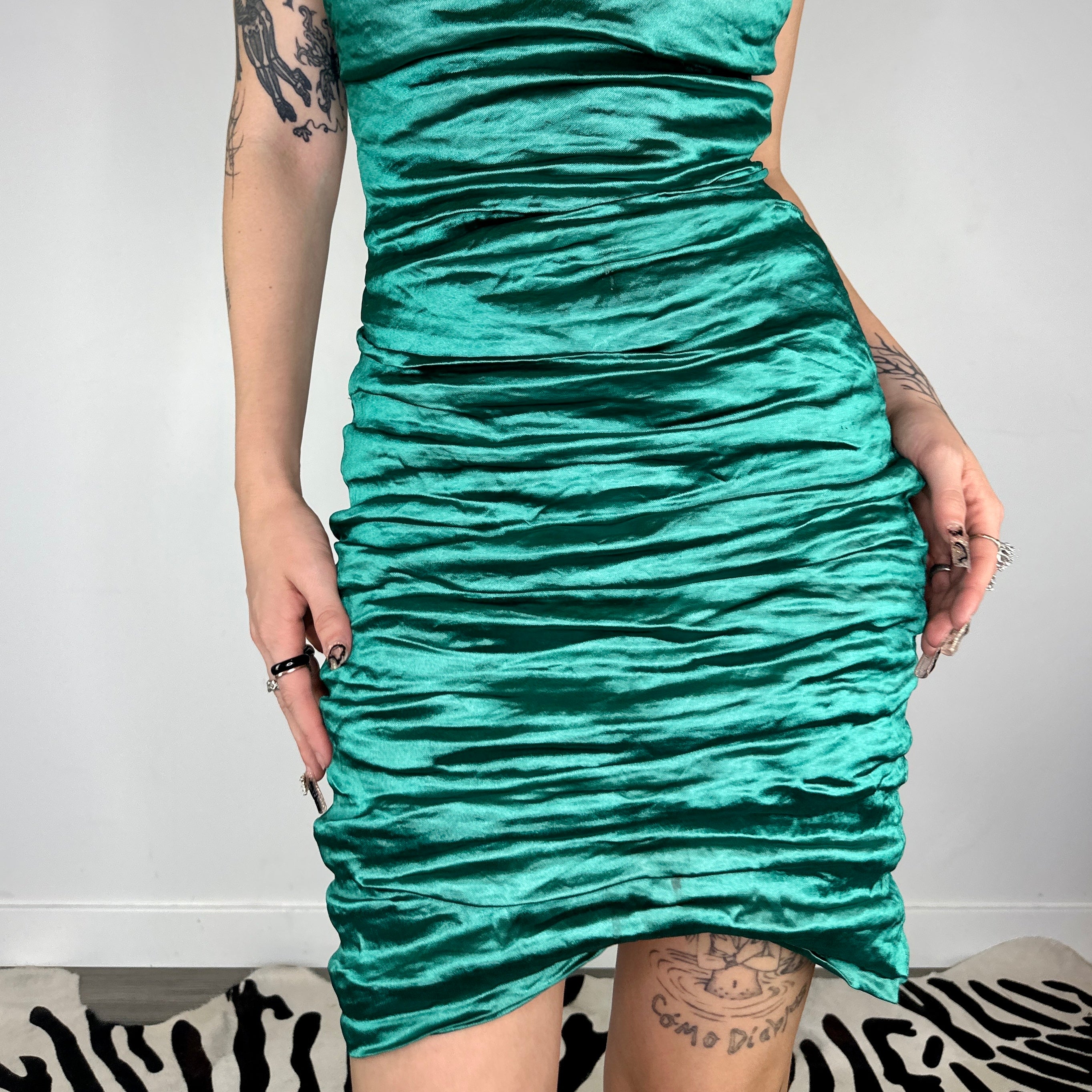 Nicole Miller Ruched Mini Dress (S/M)