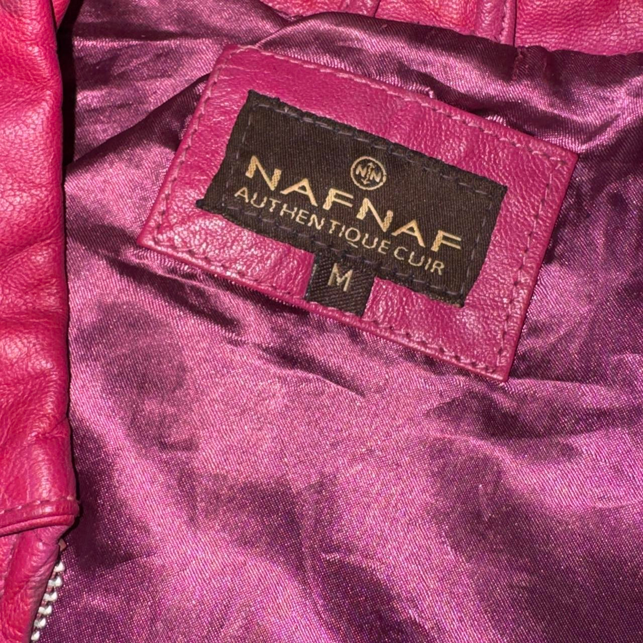 Vintage Burgundy Goat Leather Jacket (M)