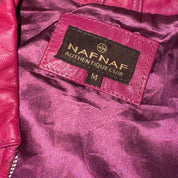 Vintage Burgundy Goat Leather Jacket (M)
