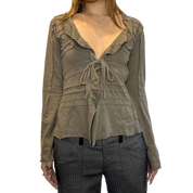 Vintage Mais il est le soleil Tie Parisian Top (S/M)