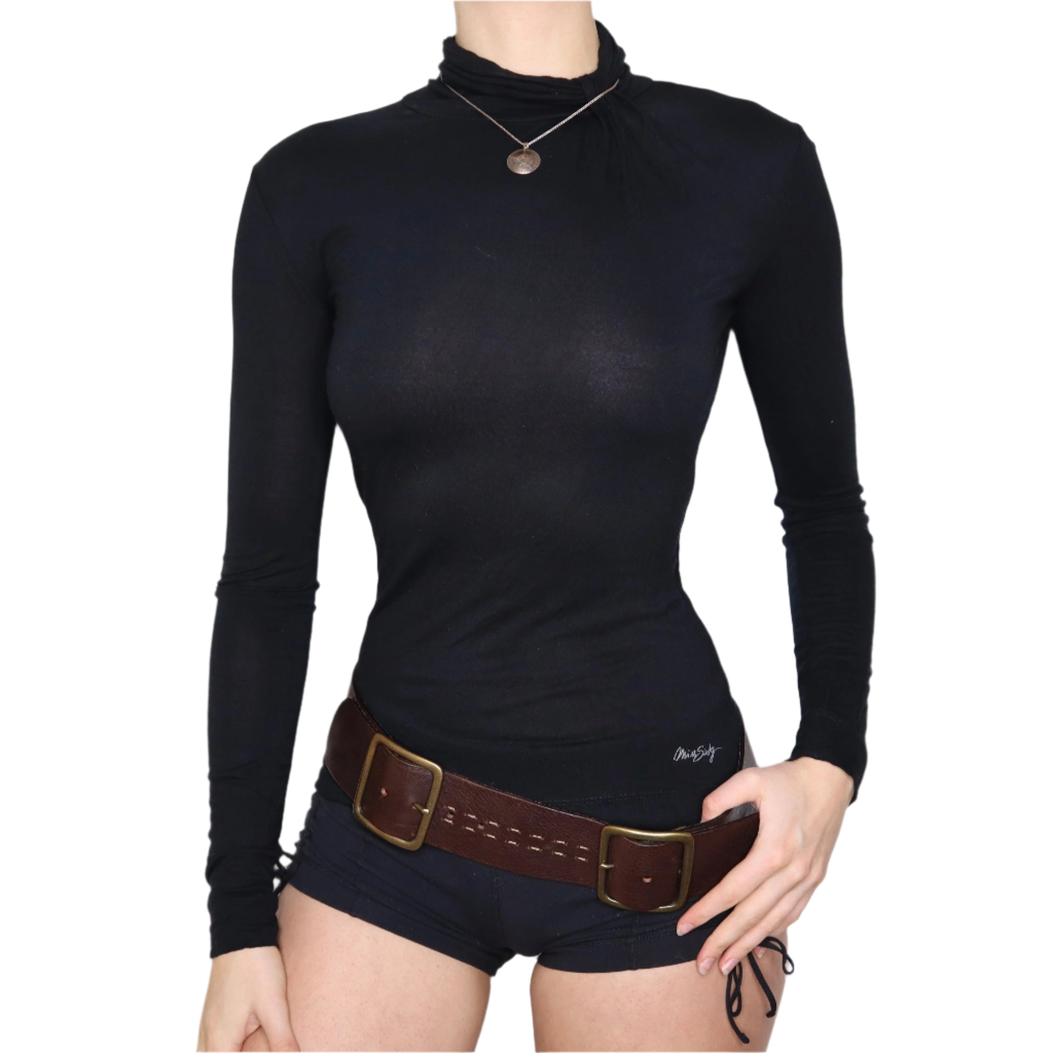 Y2K MISS SIXTY Black Turtleneck (S)