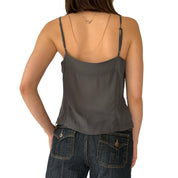 2000s Armani Silk Slate Tank (S/M)