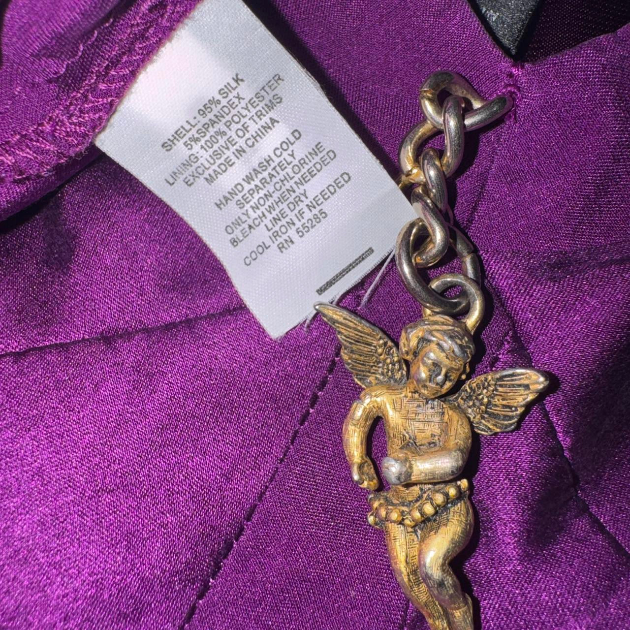 Silk Cherub Charm Detail Cami (S)