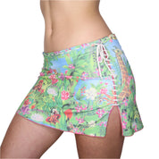 Y2K Tropical Mini Skirt (M)